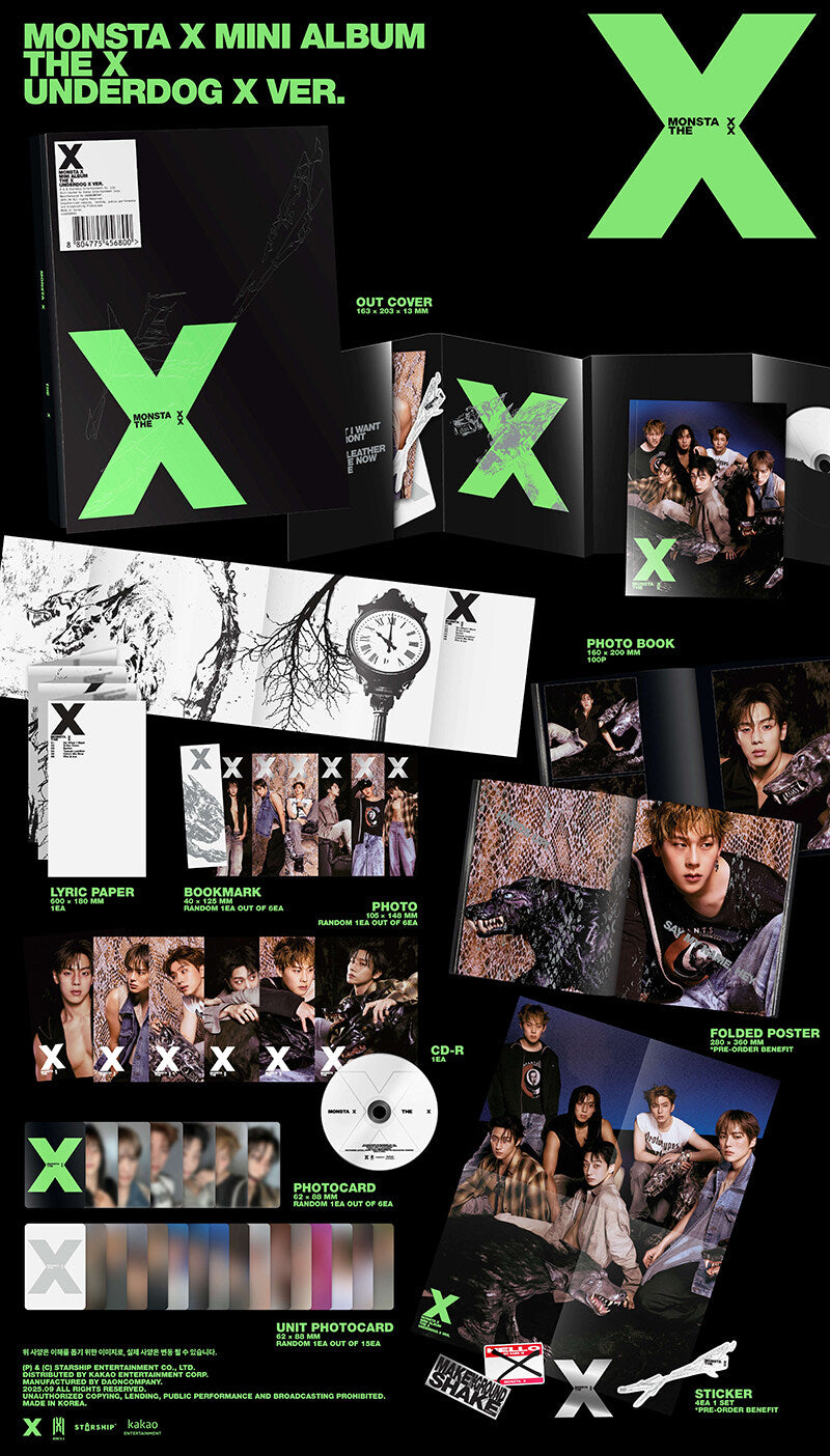 MONSTA X 13th Mini Album – THE X (Random)