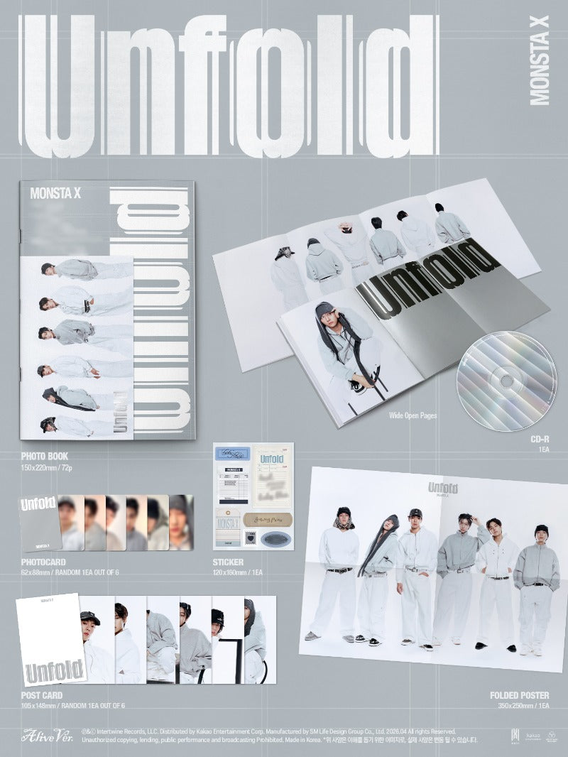 MONSTA X - Unfold (Standard Ver.) (Random)