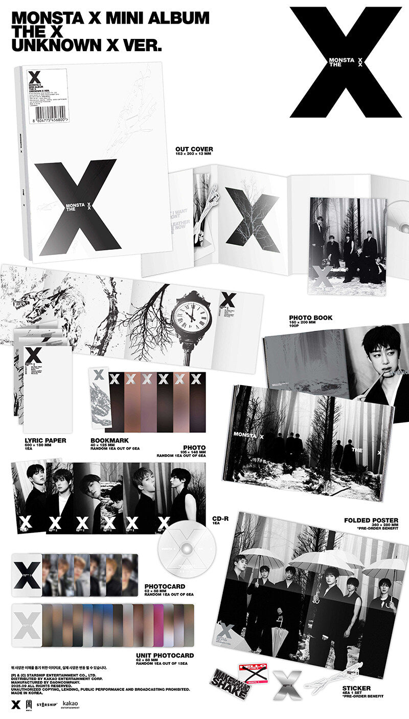 MONSTA X 13th Mini Album – THE X (Random)
