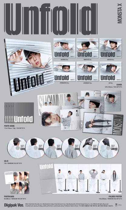 MONSTA X - Unfold (Digipack Ver.) (Random)