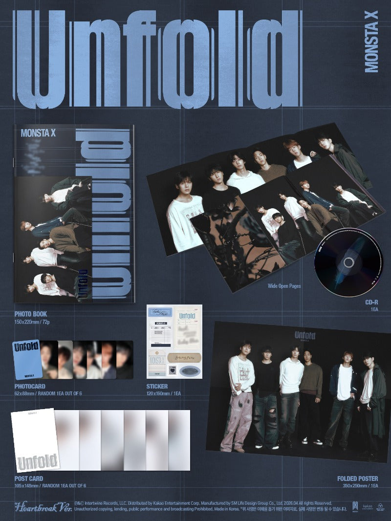MONSTA X - Unfold (Standard Ver.) (Random)