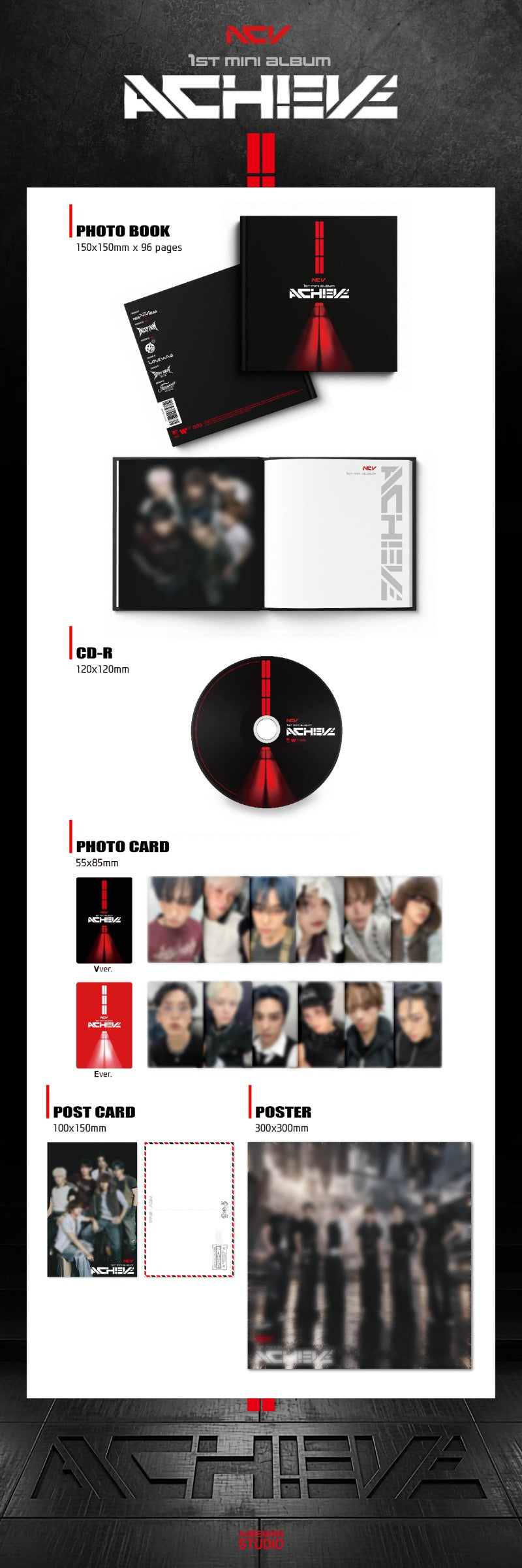 PRE-ORDER: NCHIVE 1st Mini Album - ACHIEVE