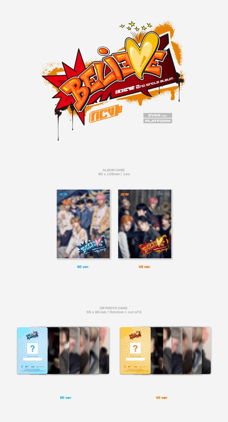 NCHIVE 2nd Single Album - BELIEVE (Ever Ver.)