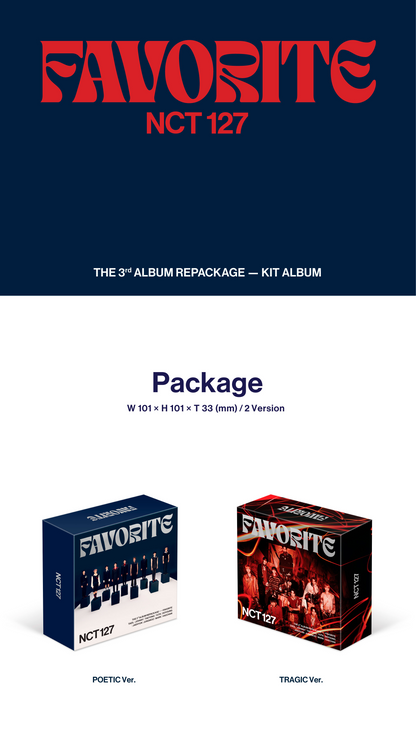 [PRE-OWNED] NCT 127 Album Vol. 3 (Repackage) – Favorite (Kit Ver.)