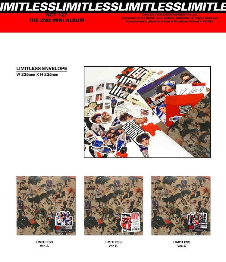 NCT 127 Mini Album Vol. 2 - LIMITLESS (Random)