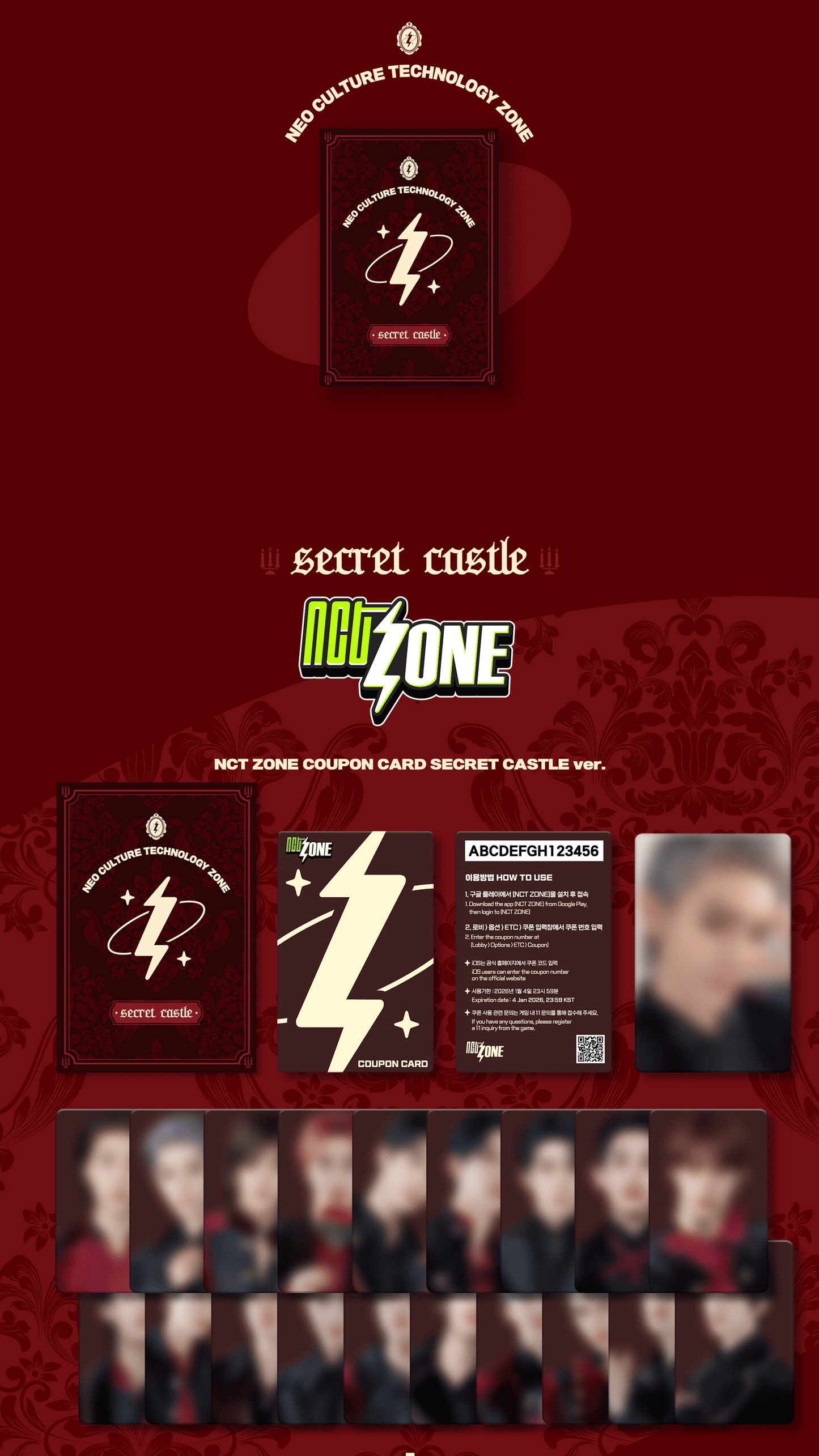 NCT – NCT ZONE COUPON CARD (SECRET CASTLE Ver.)