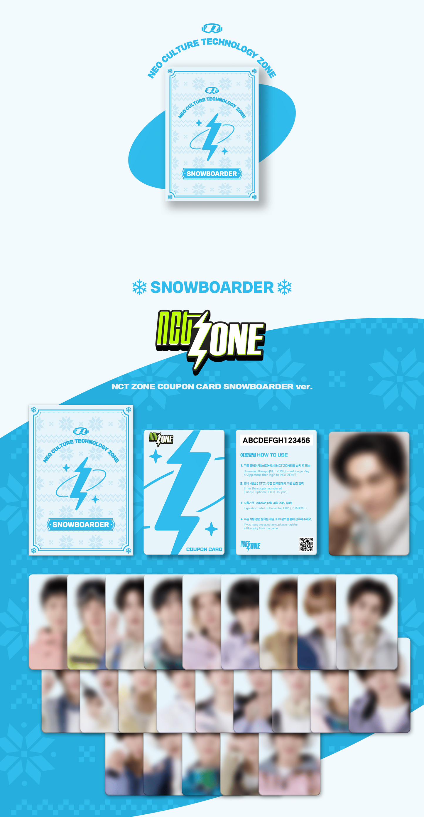 NCT – NCT ZONE COUPON CARD (SNOWBOARDER Ver.)