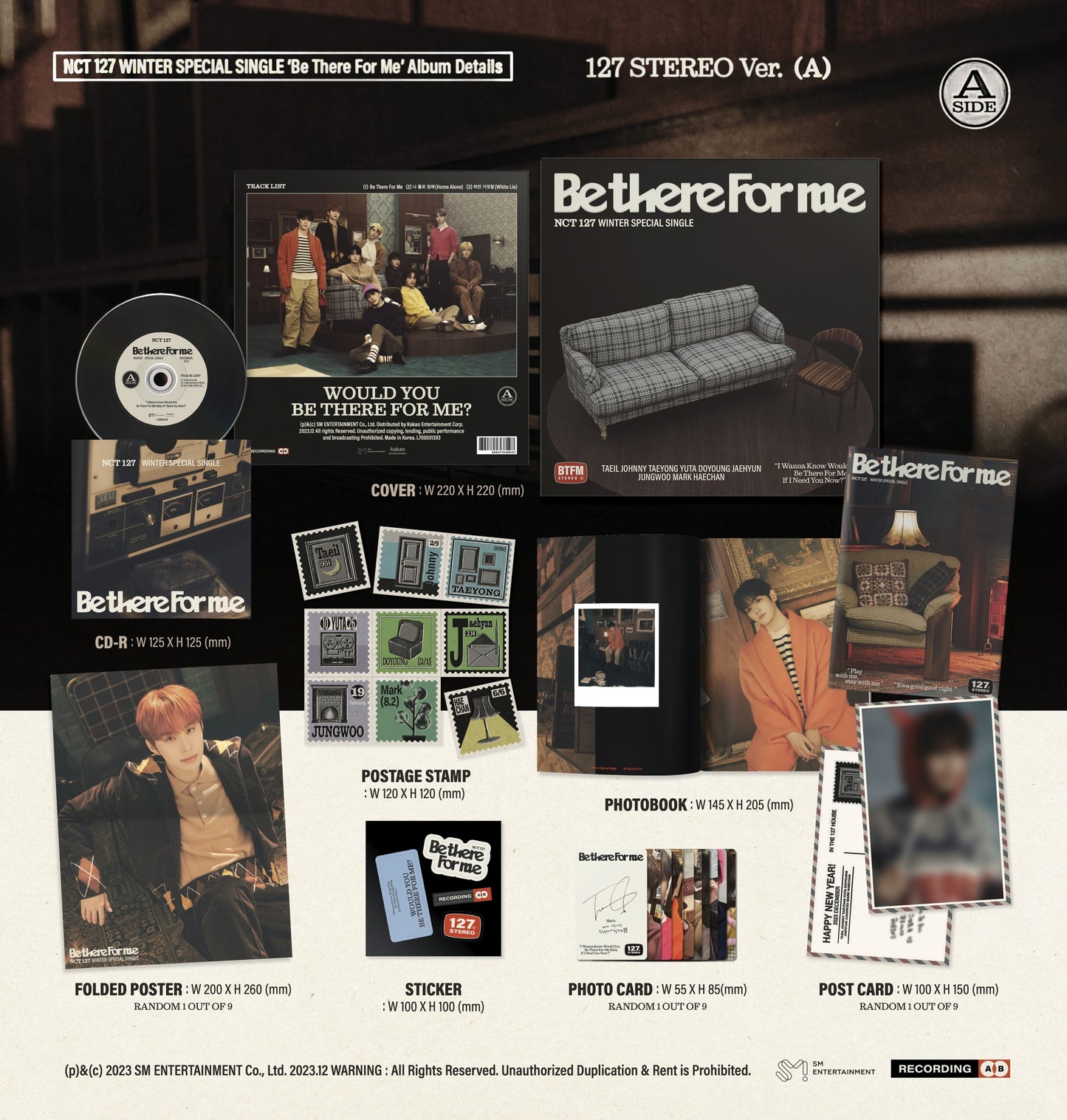 NCT 127 – WINTER SPECIAL SINGLE [Be There For Me] (127 STEREO Ver.) (Random)