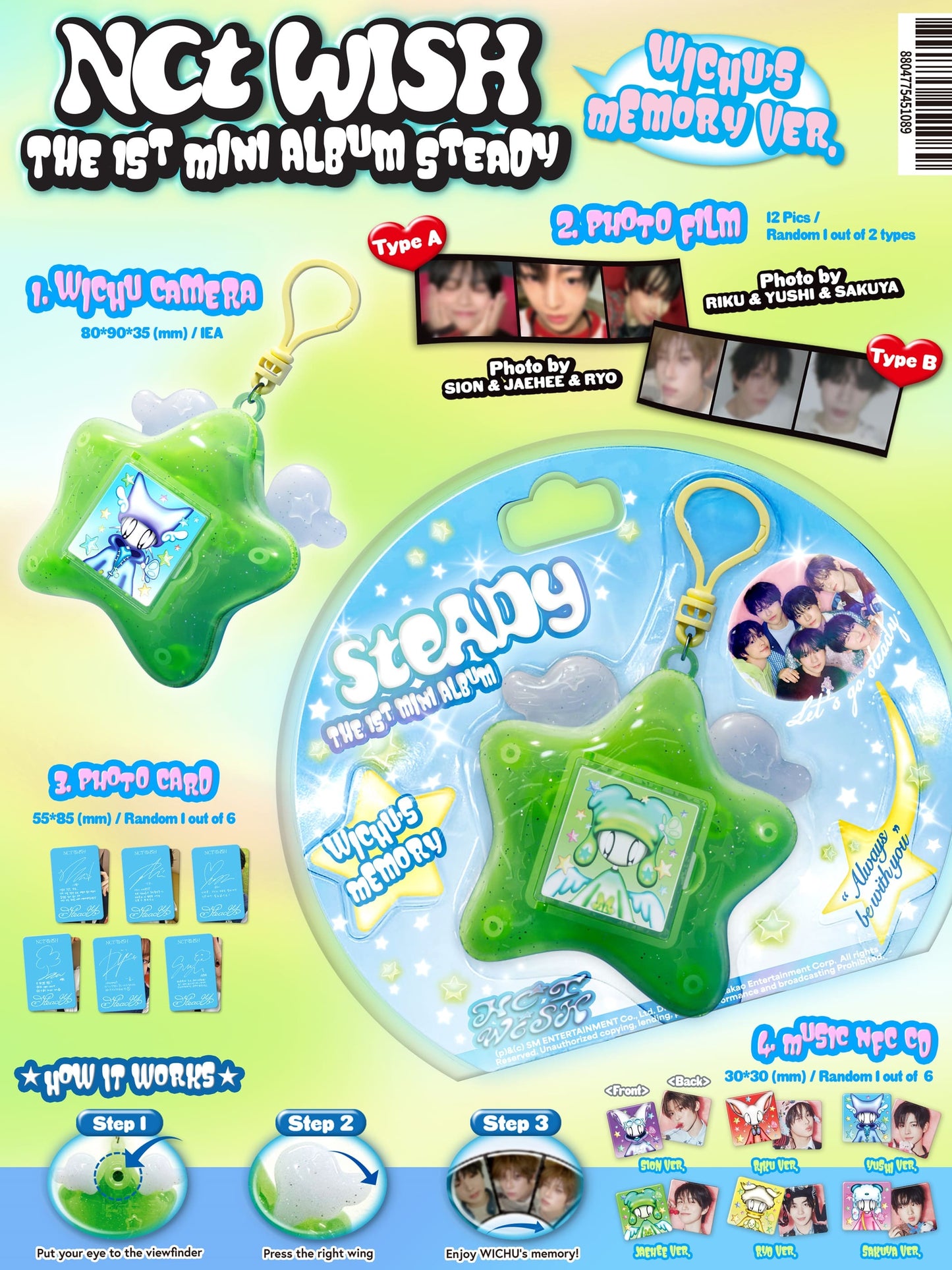 NCT WISH The 1st Mini Album – Steady (Keyring Ver.)