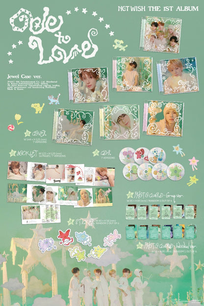 NCT WISH The 1st Album - Ode to Love (Jewel Case Ver.) (Random)