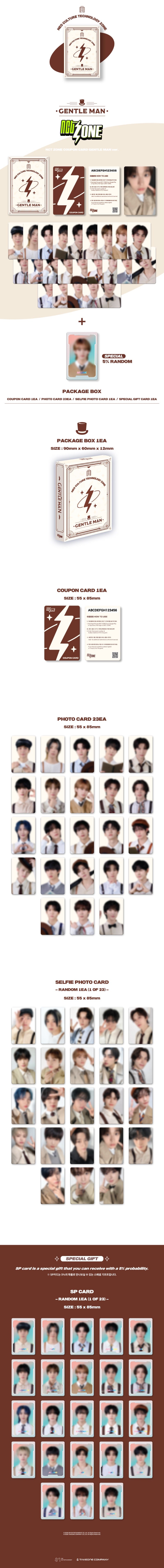 PRE-ORDER: NCT – NCT ZONE COUPON CARD (GENTLE MAN Ver.)