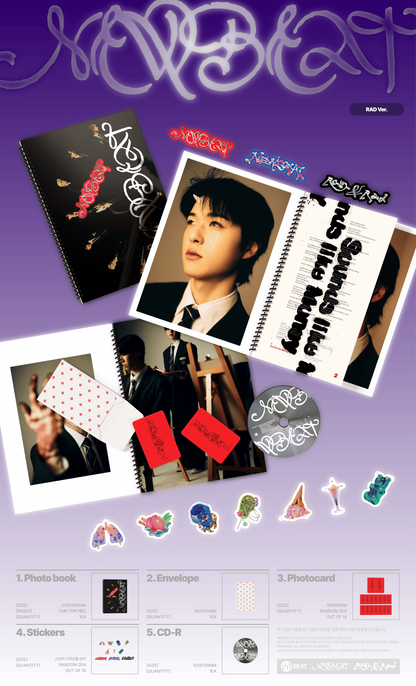 NEWBEAT 1st Full Album – RAW AND RAD (Photobook ver.)