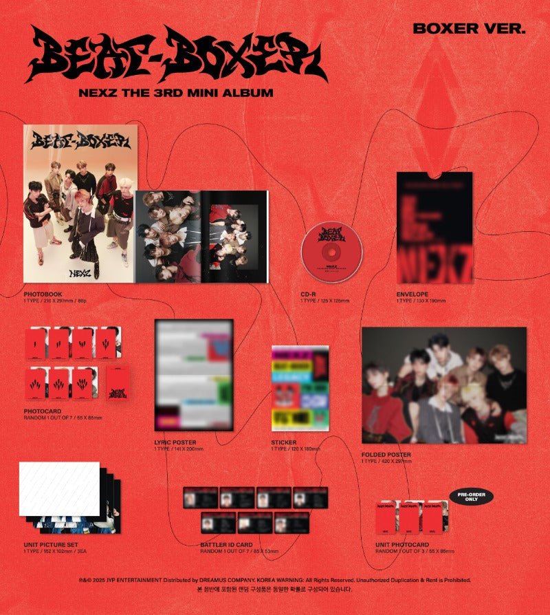 NEXZ The 3rd Mini Album - Beat-Boxer (Random)