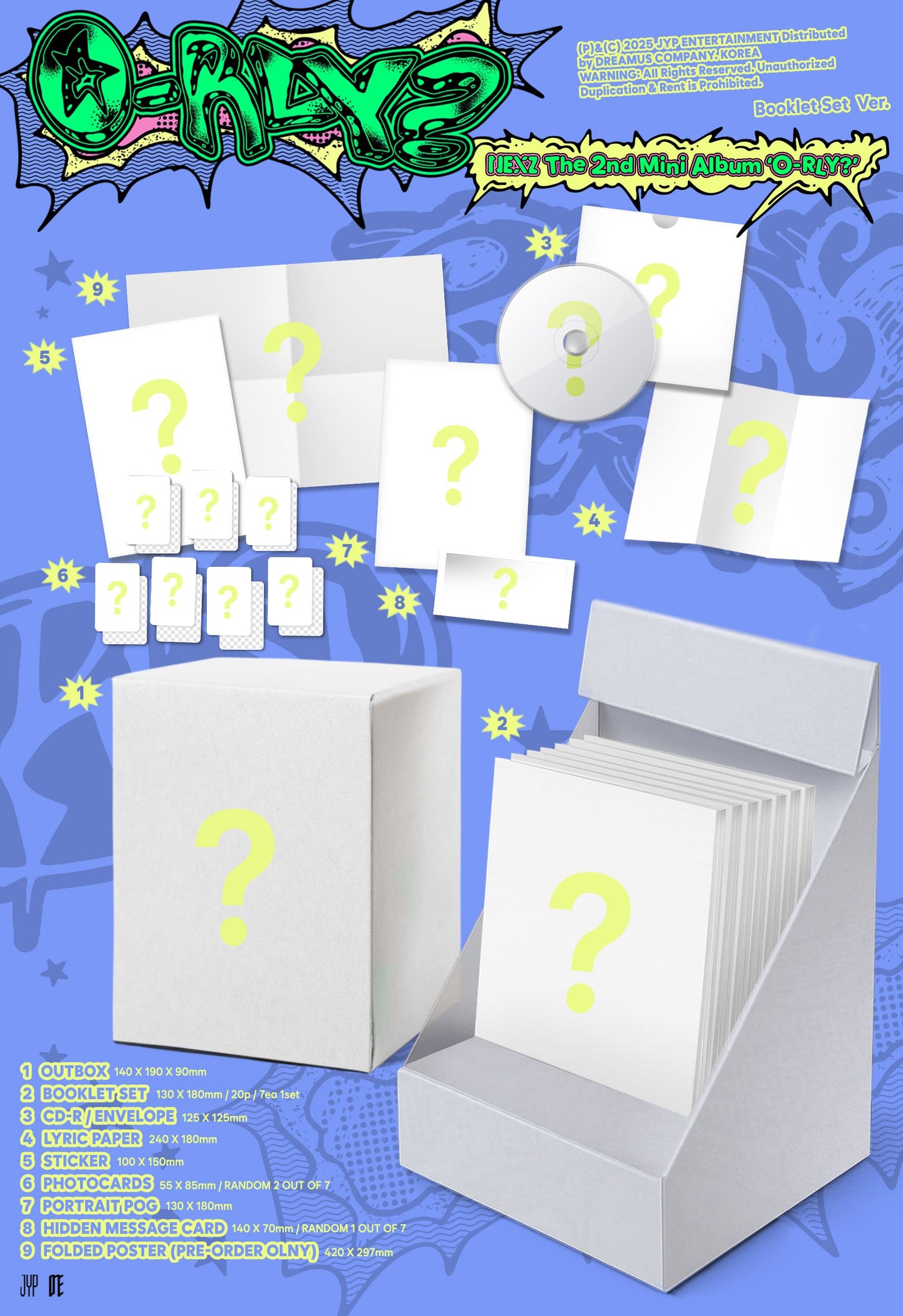 PRE-ORDER: NEXZ The 2nd Mini Album – O-RLY? (Booklet Set Ver.)
