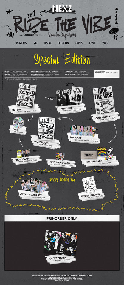 NEXZ Korea 1st Single Album – Ride the Vibe (Special Edition)
