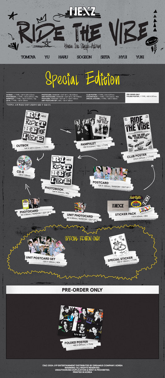 NEXZ Korea 1st Single Album – Ride the Vibe (Special Edition)