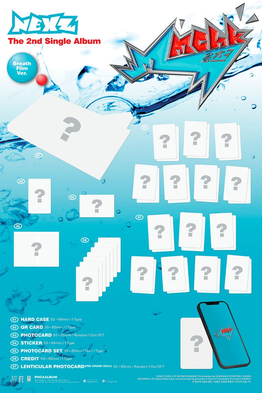 PRE-ORDER: NEXZ The 2nd Single Album - Mmchk (Breath Film Ver.)