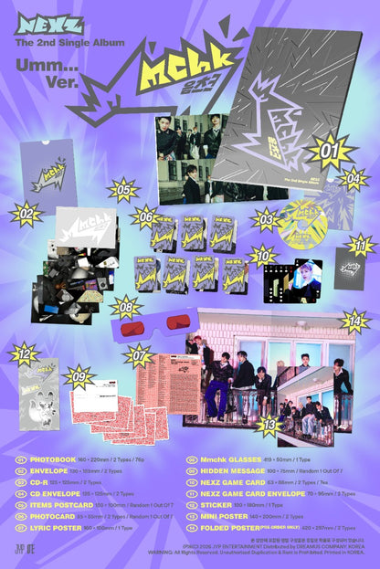 NEXZ The 2nd Single Album - Mmchk (Random)