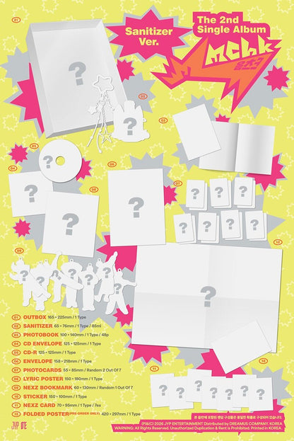 NEXZ The 2nd Single Album - Mmchk (Sanitizer Ver.)