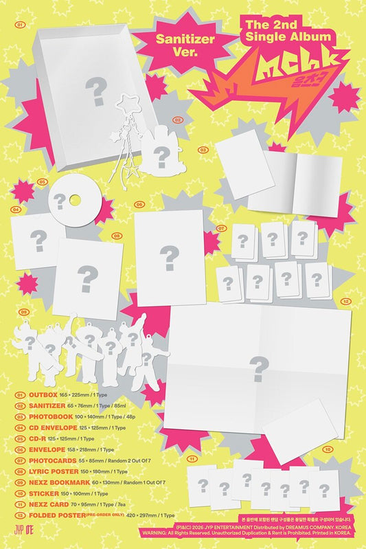 NEXZ The 2nd Single Album - Mmchk (Sanitizer Ver.)