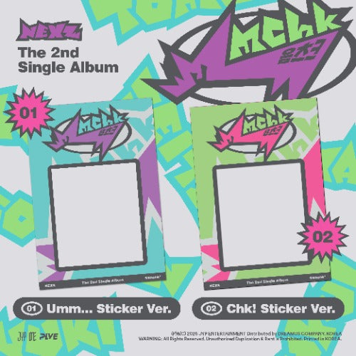 NEXZ The 2nd Single Album - Mmchk (Sticker Ver.) (Random)
