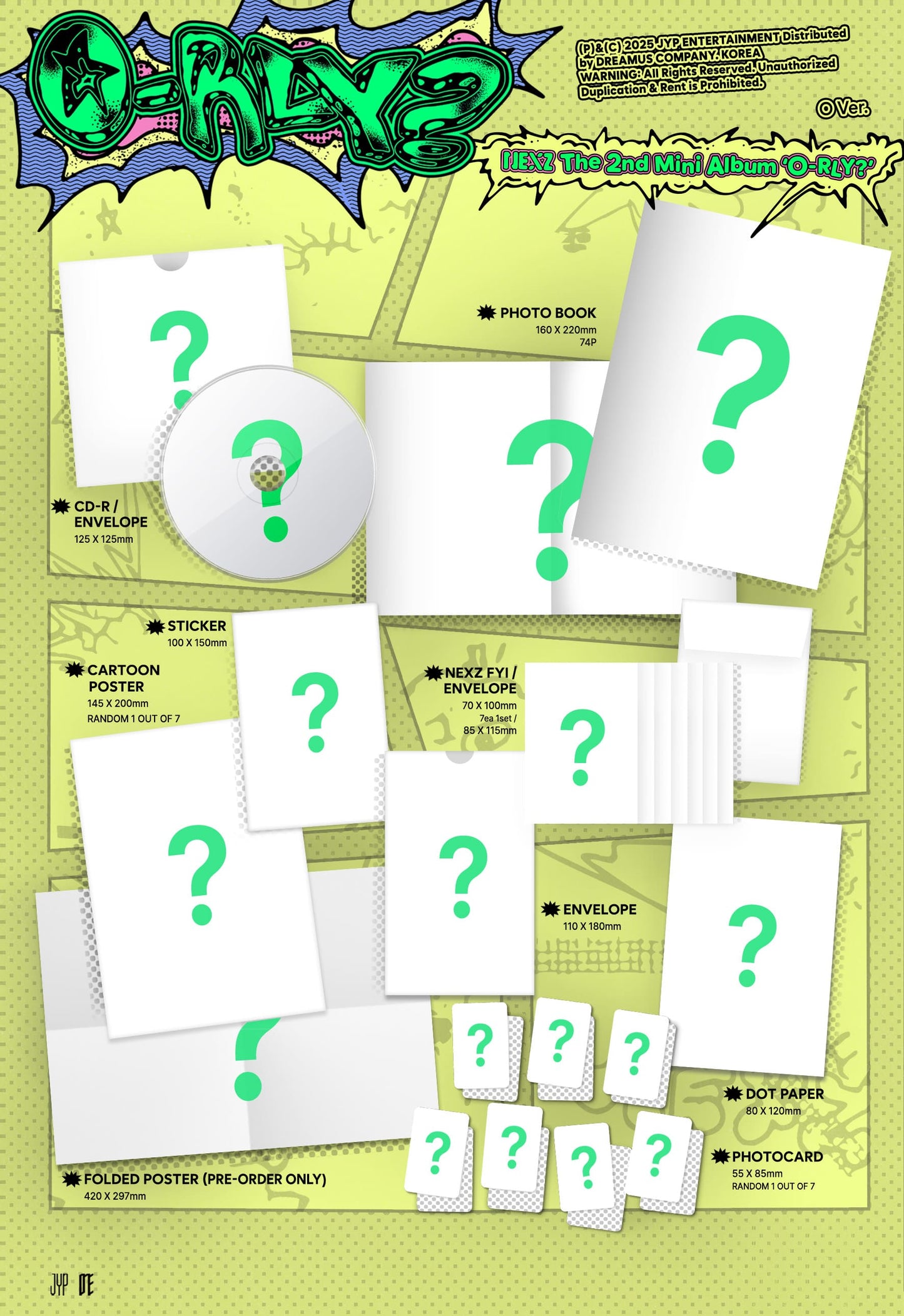 PRE-ORDER: NEXZ The 2nd Mini Album – O-RLY? (Random)