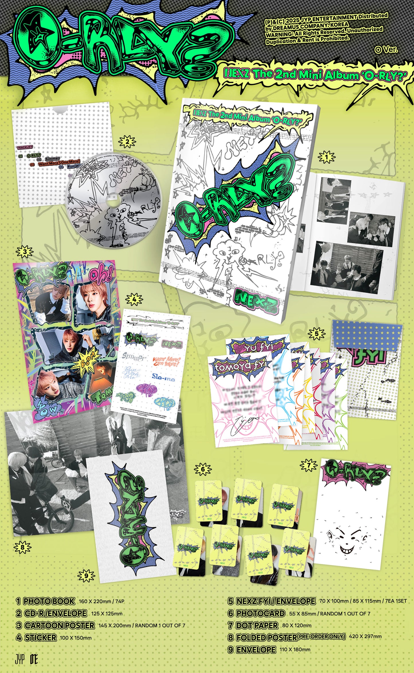 NEXZ The 2nd Mini Album – O-RLY? (Random)
