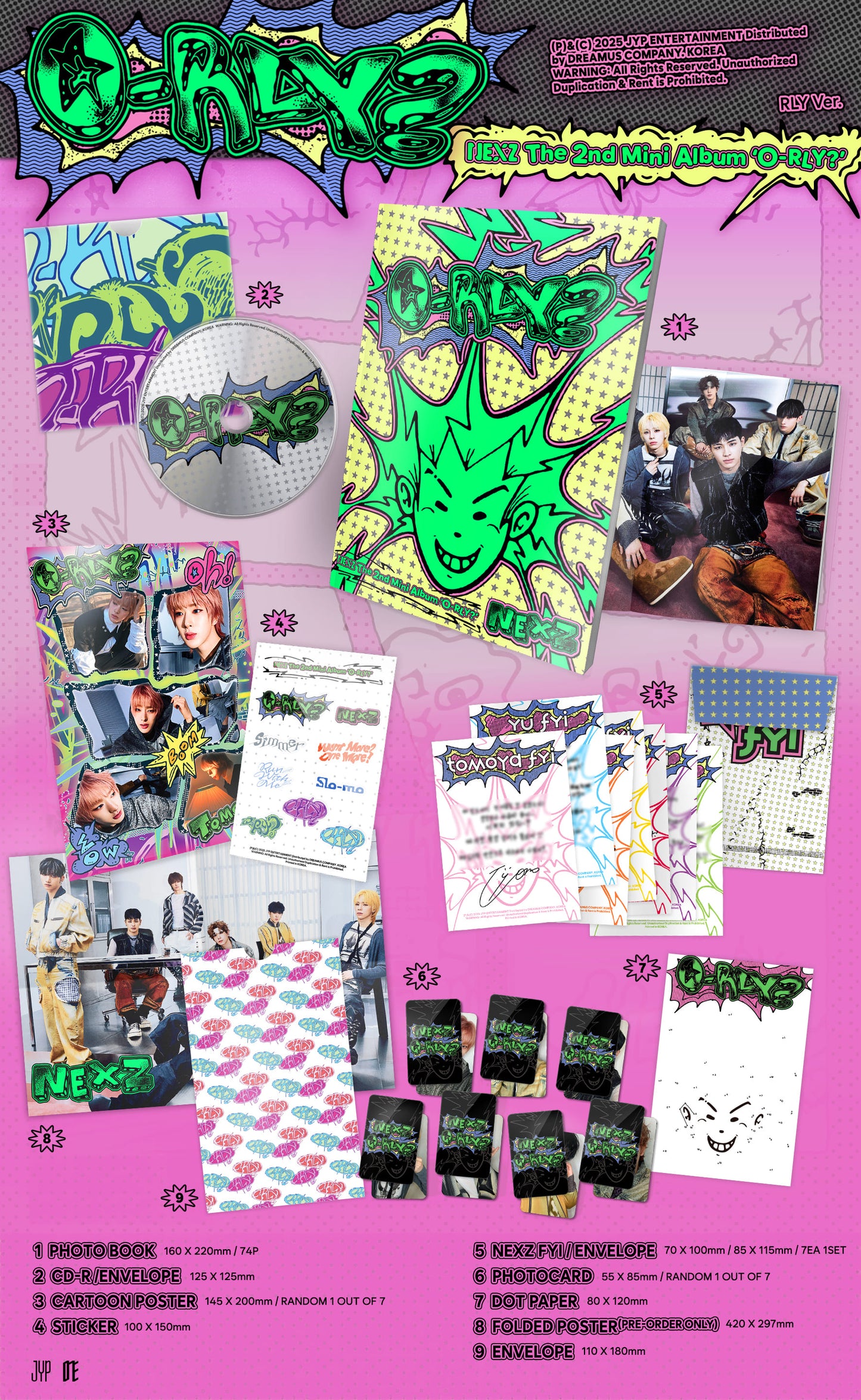 NEXZ The 2nd Mini Album – O-RLY? (Random)