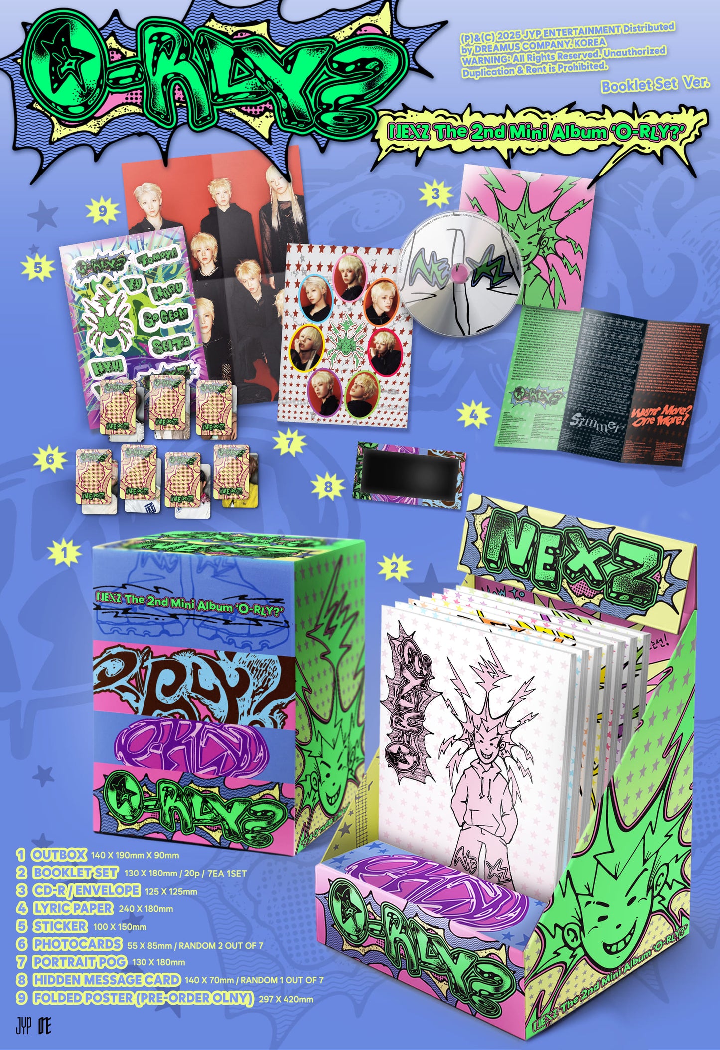 NEXZ The 2nd Mini Album – O-RLY? (Booklet Set Ver.)