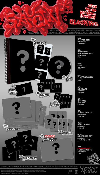 PRE-ORDER: NEXZ The 4th Mini Album - SAUCIN’ (Random)