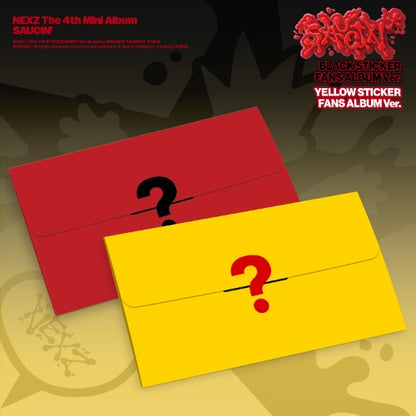 PRE-ORDER: NEXZ The 4th Mini Album - SAUCIN’ (STICKER FANS ALBUM Ver.) (Random)