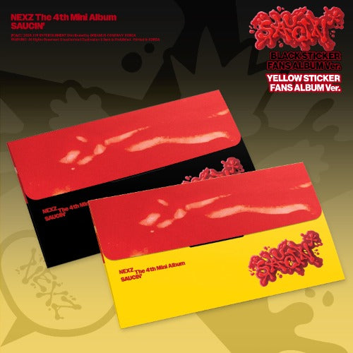 PRE-ORDER: NEXZ The 4th Mini Album - SAUCIN’ (STICKER FANS ALBUM Ver.) (Random)