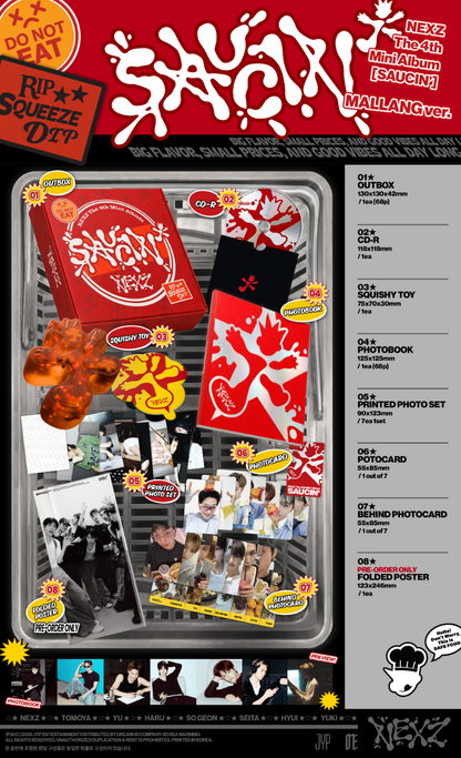 NEXZ The 4th Mini Album - SAUCIN’ (MALLANG Ver.)