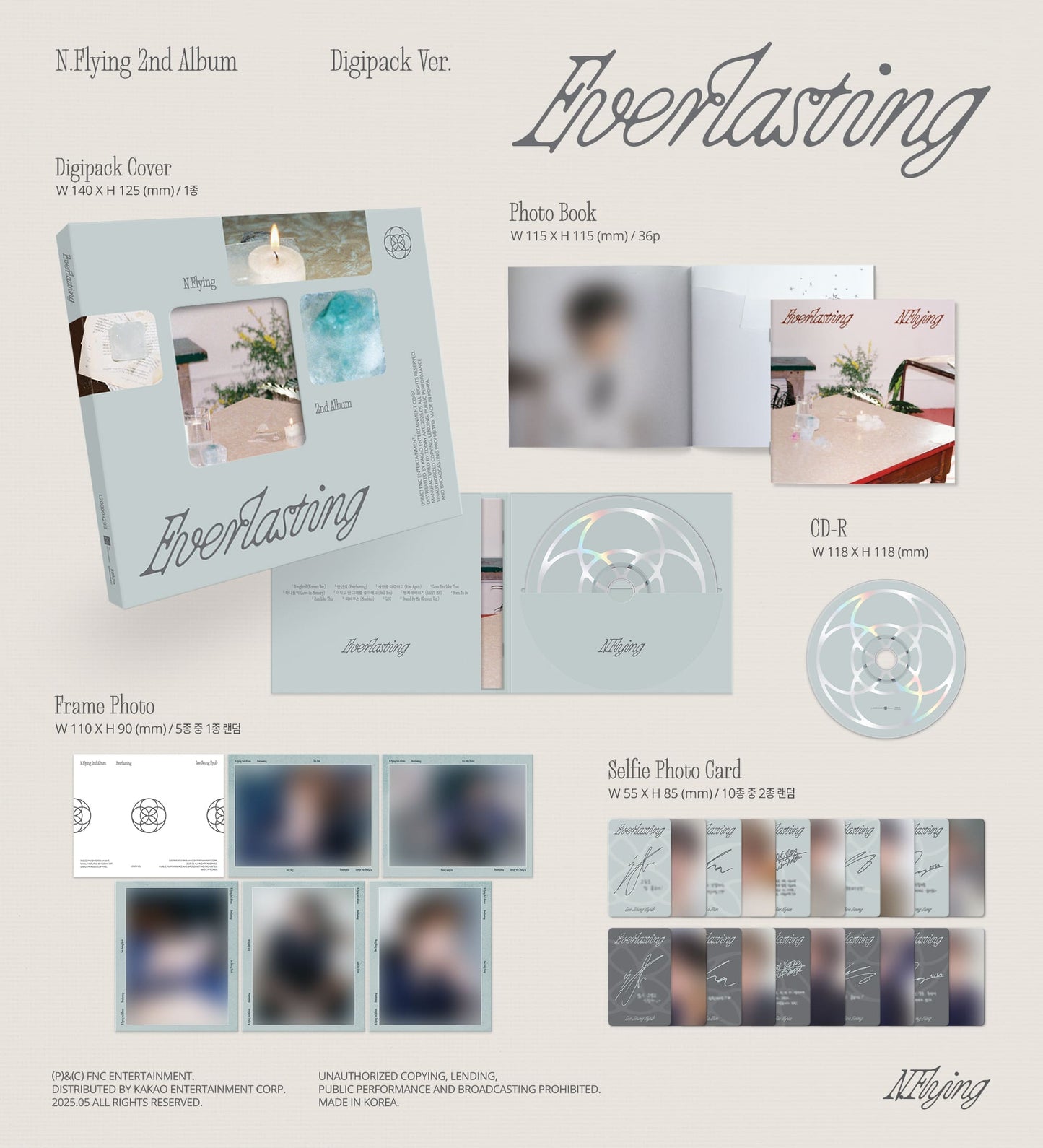 N.Flying 2nd Album – Everlasting (Digipack Ver.)