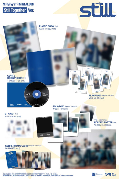 PRE-ORDER: N.Flying 9th Mini Album - Still (Photobook Ver.) (Random)