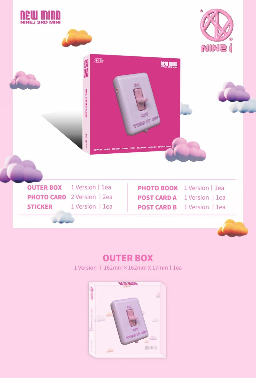NINE.i Mini Album Vol. 3 - NEW MIND