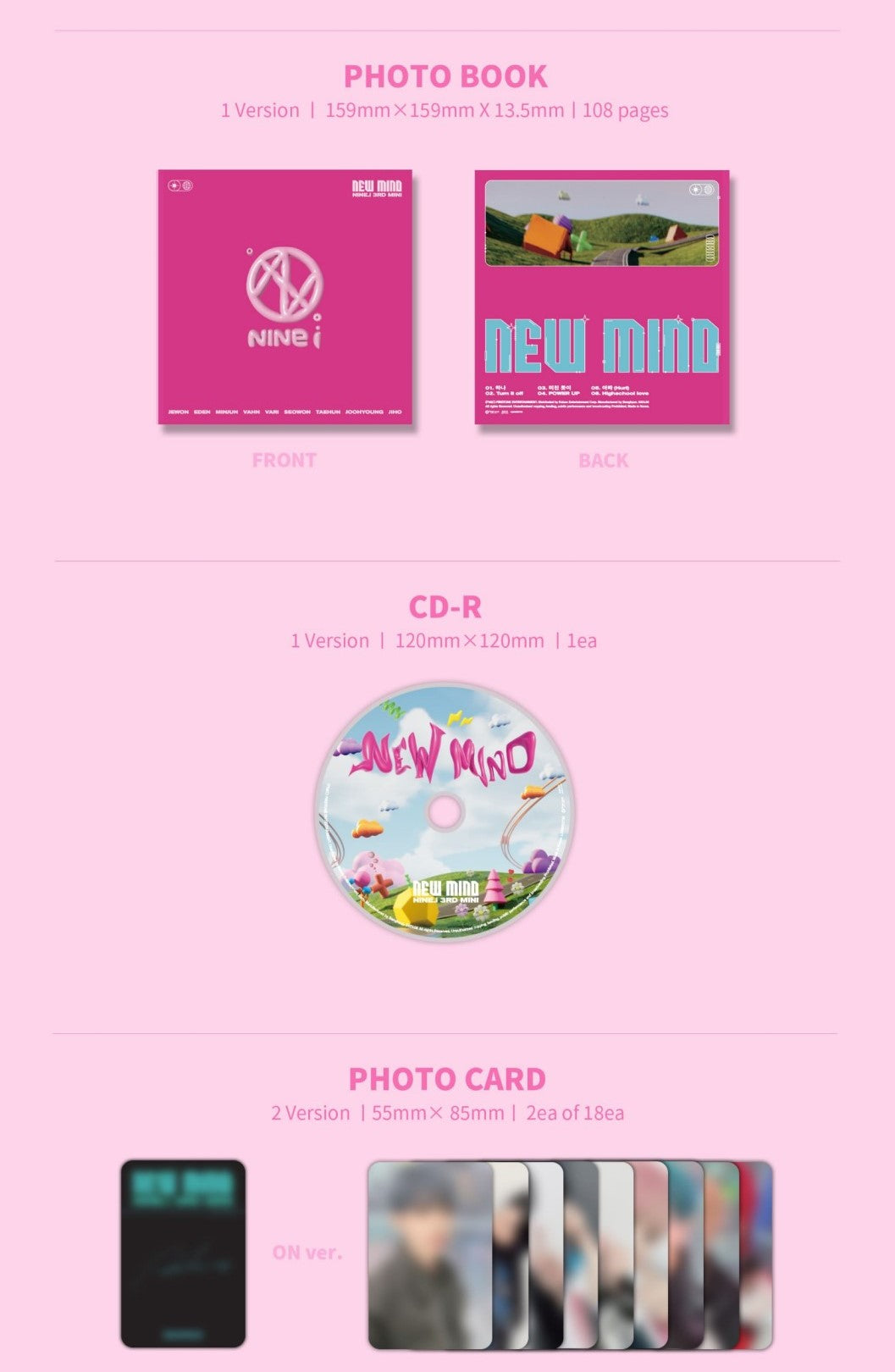 NINE.i Mini Album Vol. 3 - NEW MIND