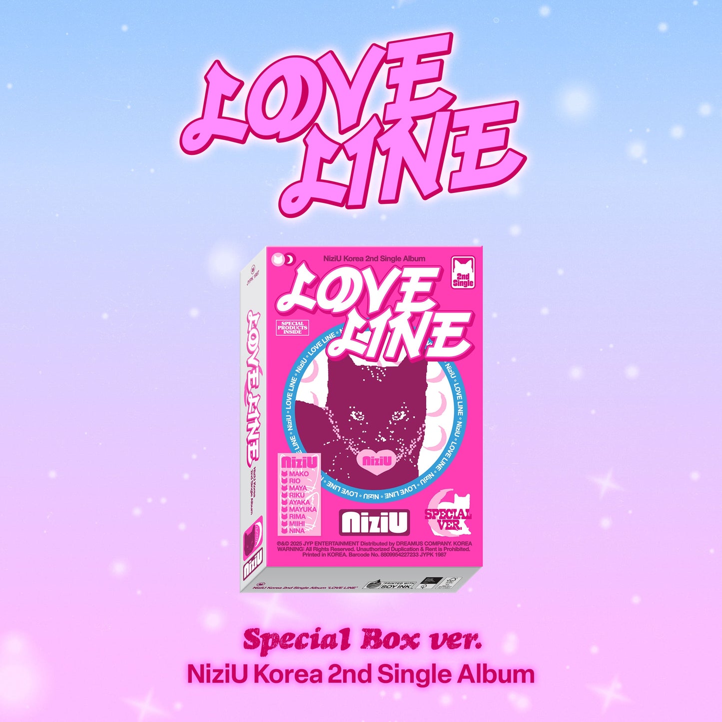 NiziU Korea 2nd Single Album – LOVE LINE (Special Box Ver.)