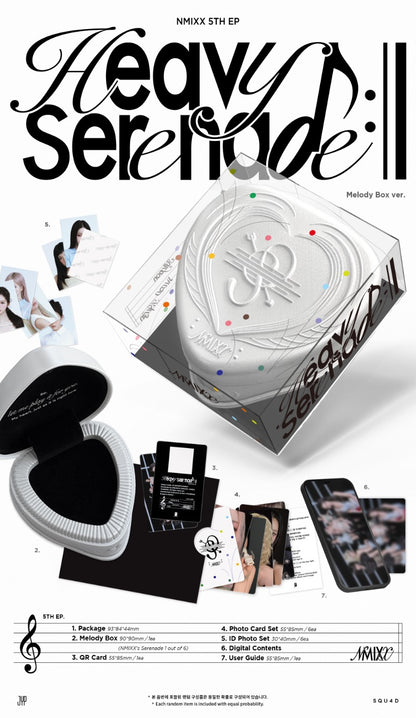 PRE-ORDER: NMIXX 5th EP Album - Heavy Serenade (Melody Box Ver.)