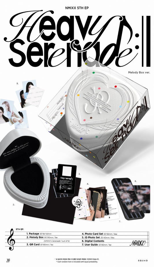 PRE-ORDER: NMIXX 5th EP Album - Heavy Serenade (Melody Box Ver.)
