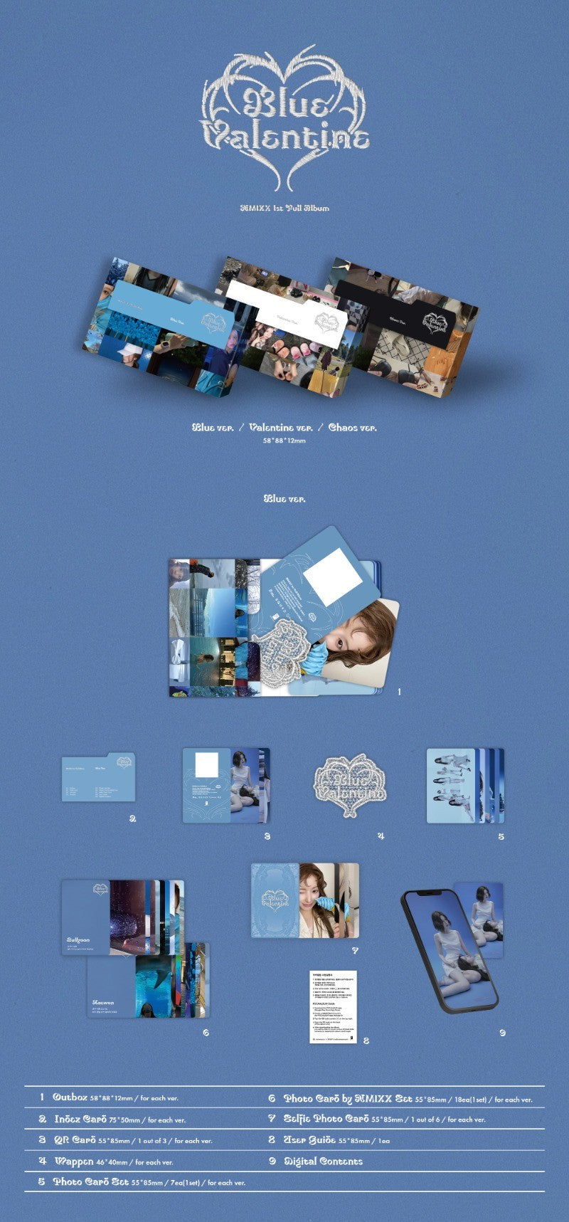 NMIXX 1st Full Album - Blue Valentine (Platform/POCA Album Ver.) (Random)