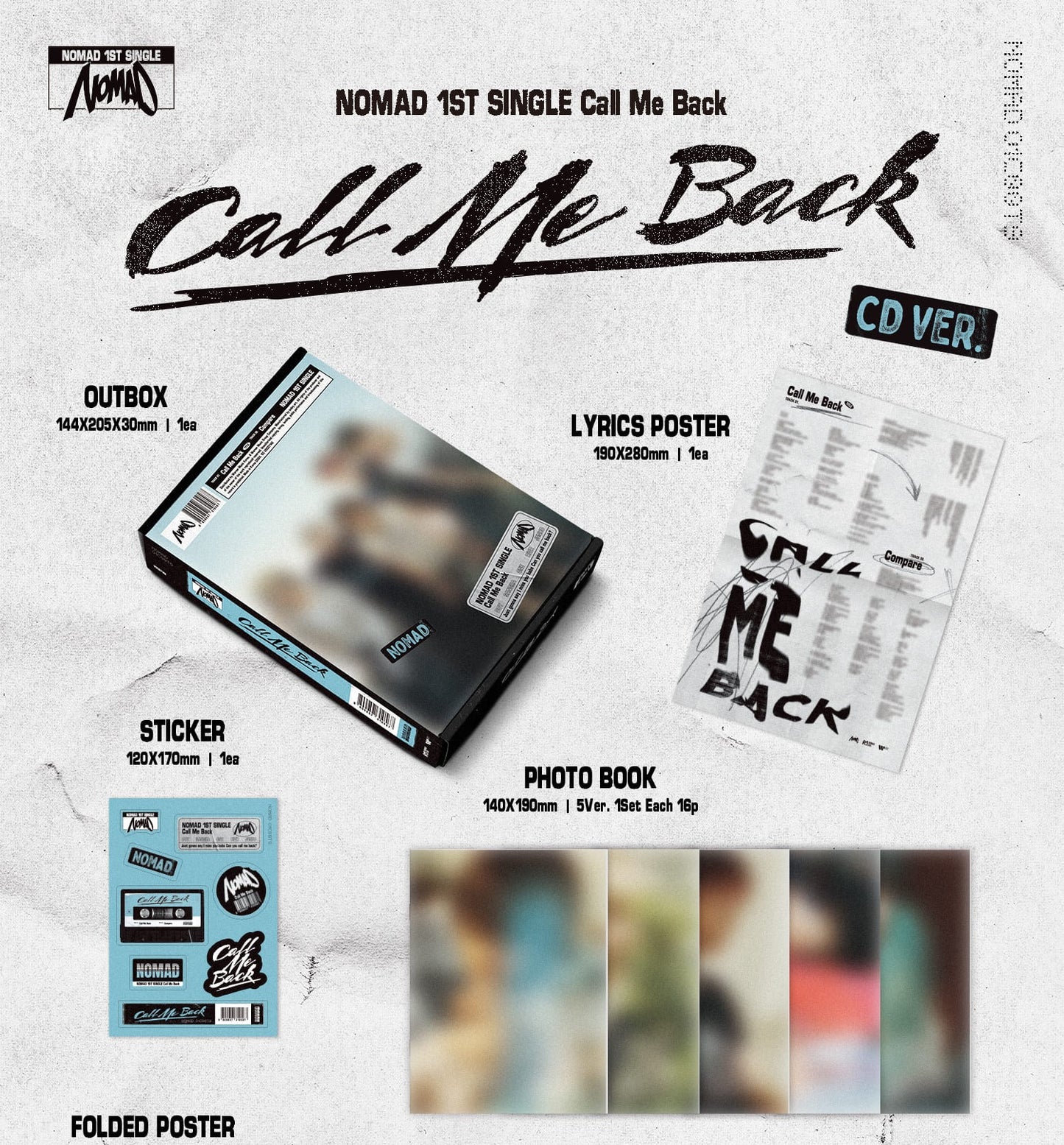 NOMAD 1st Single – Call Me Back (CD Ver.)