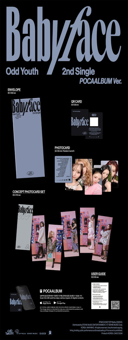ODD YOUTH 2nd Single - Babyface (POCA Album Ver.)