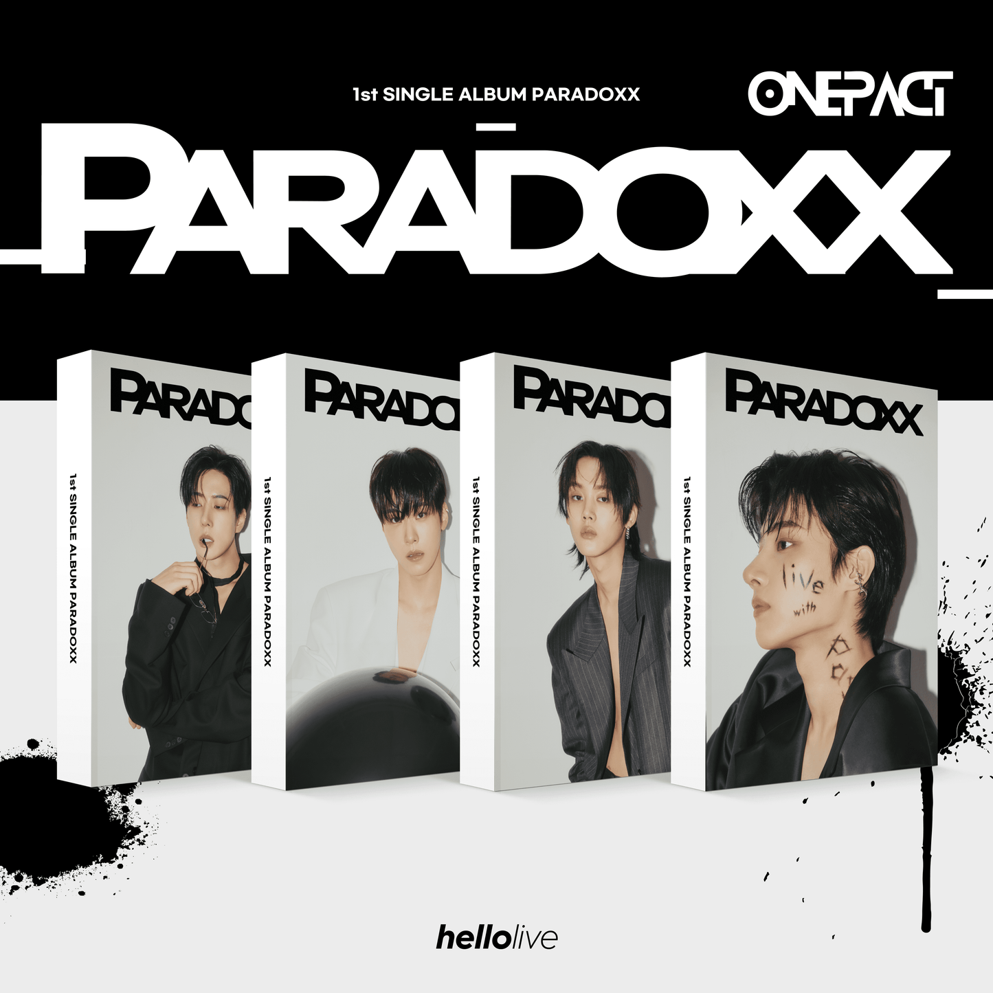 ONE PACT 1ST SINGLE ALBUM – PARADOXX (hello Photocard Album) (Random)