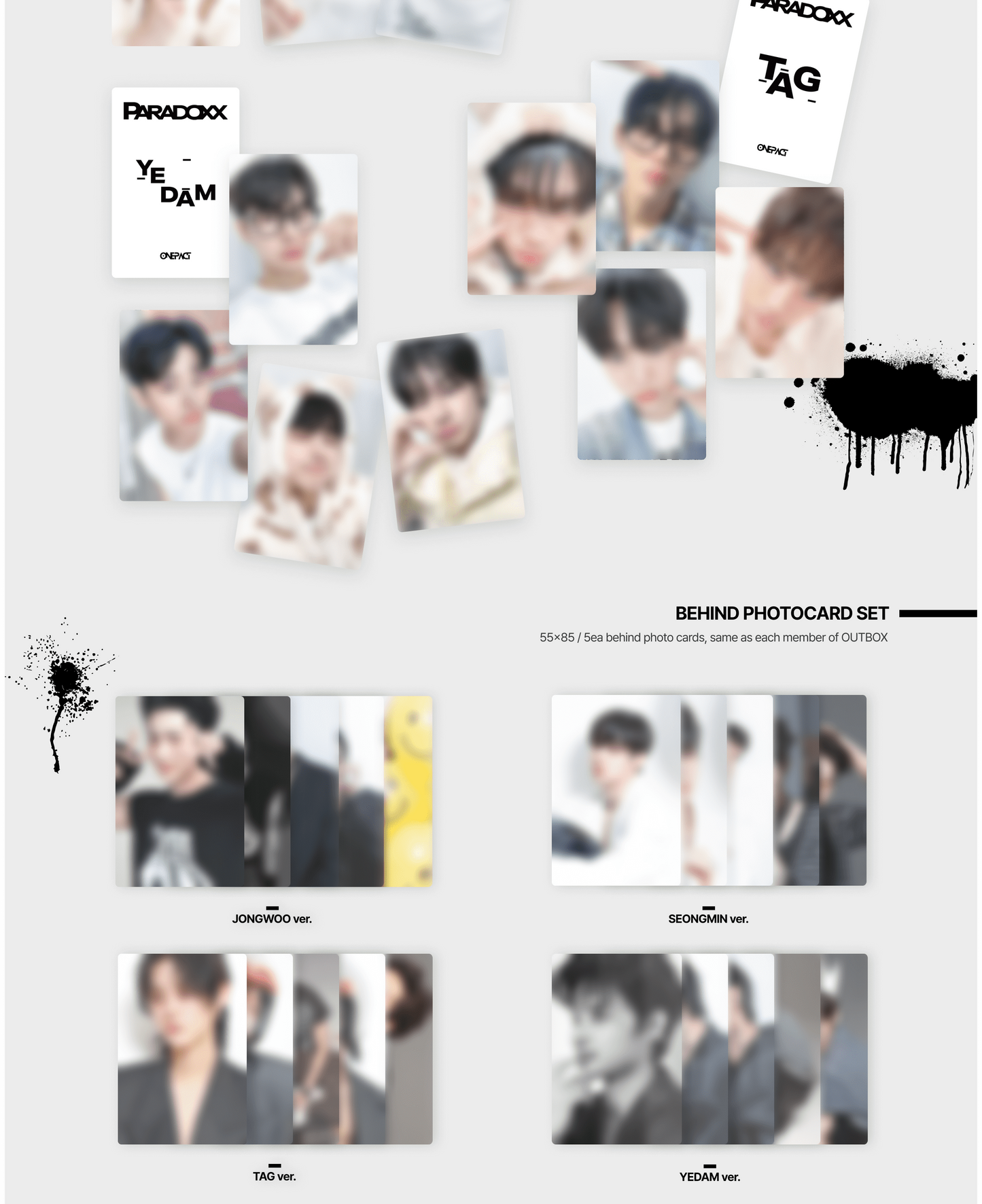 ONE PACT 1ST SINGLE ALBUM – PARADOXX (hello Photocard Album) (Random)