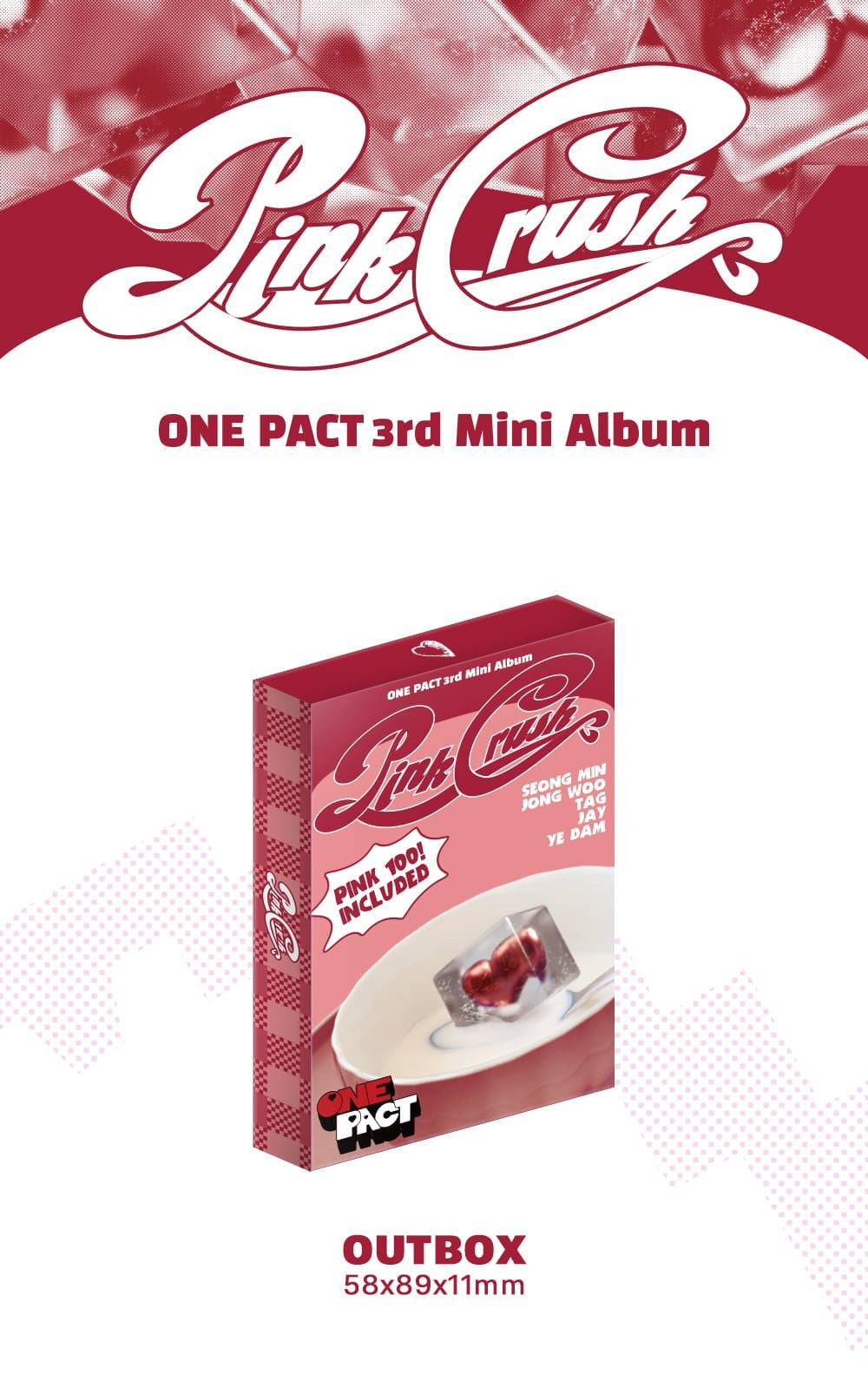 ONE PACT 3rd Mini Album – PINK CRUSH (Platform Ver.)