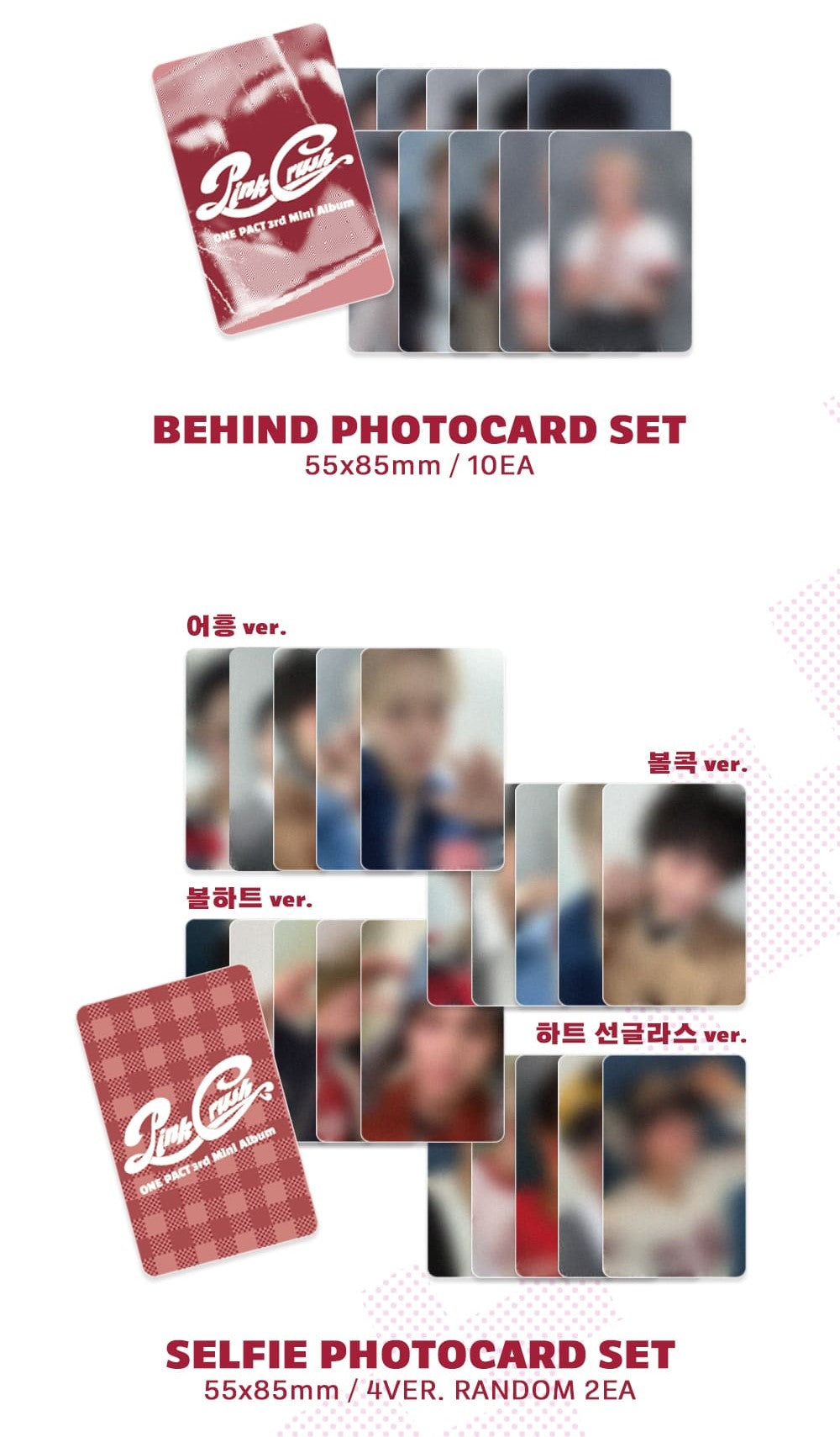 ONE PACT 3rd Mini Album – PINK CRUSH (Platform Ver.)