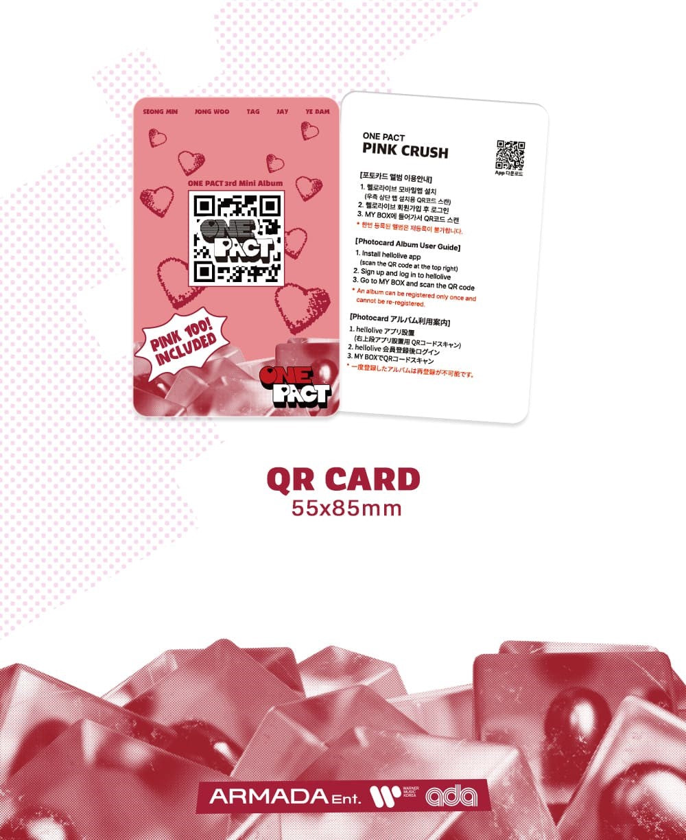 ONE PACT 3rd Mini Album – PINK CRUSH (Platform Ver.)