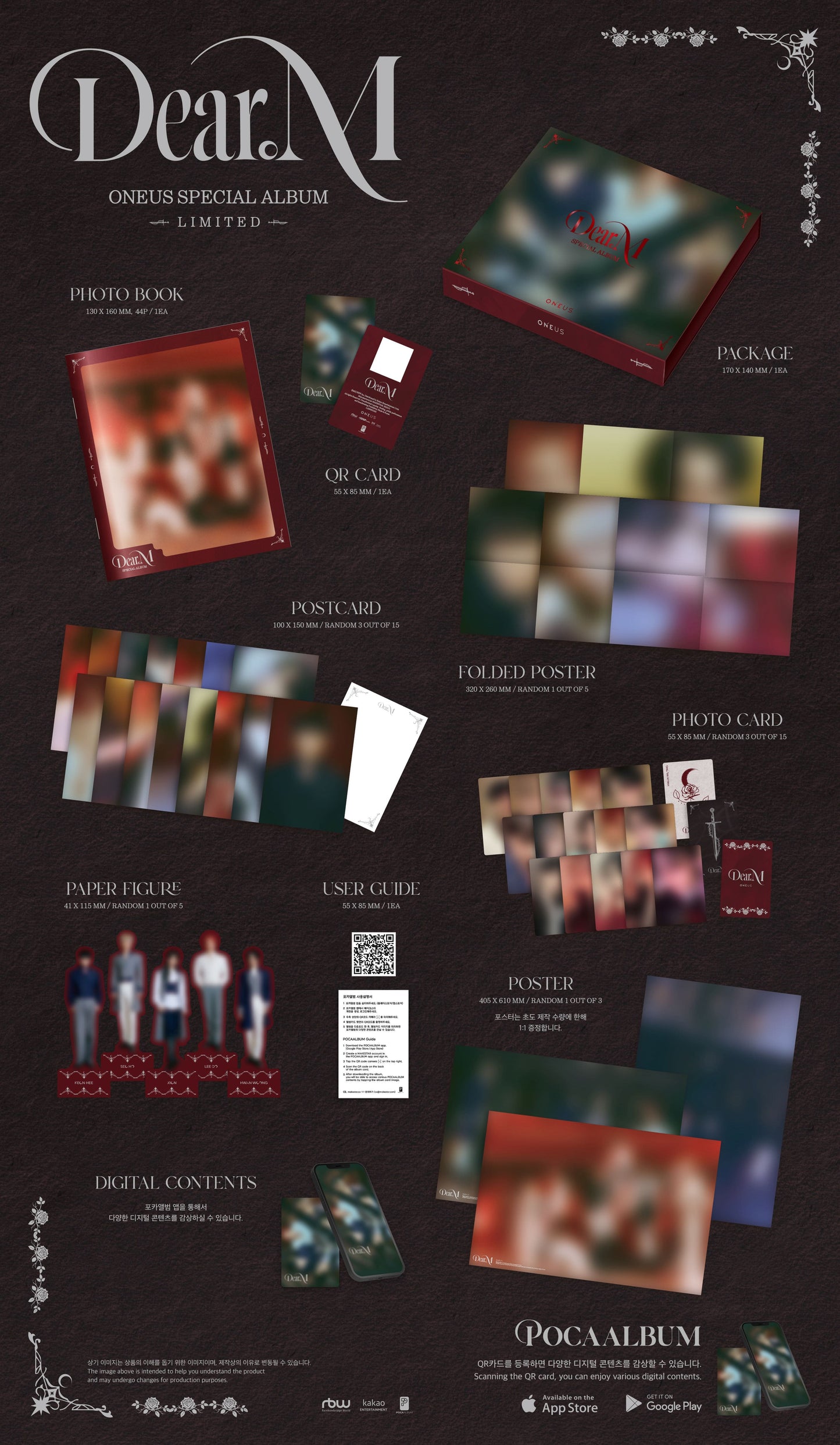 ONEUS SPECIAL ALBUM – Dear.M (POCA ALBUM) (Limited Edition)