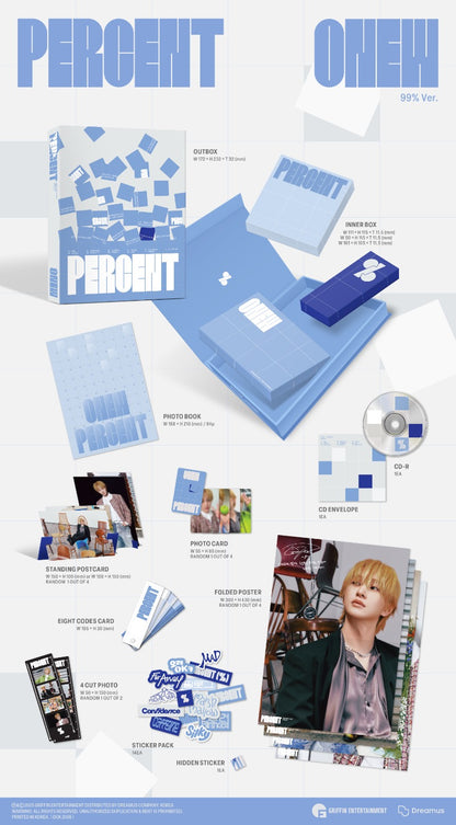 ONEW 2nd Album – PERCENT (Photobook Ver.) (Random)